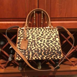 Arezzo cheetah and leather bag